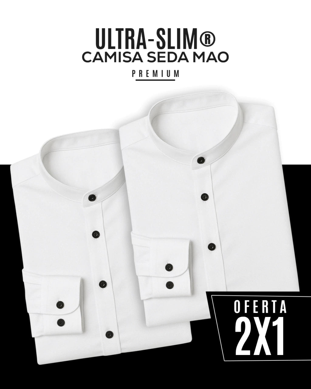 Ultra-Slim® - Camisa Seda Mao Premium (Compra 1 Lleva 2)