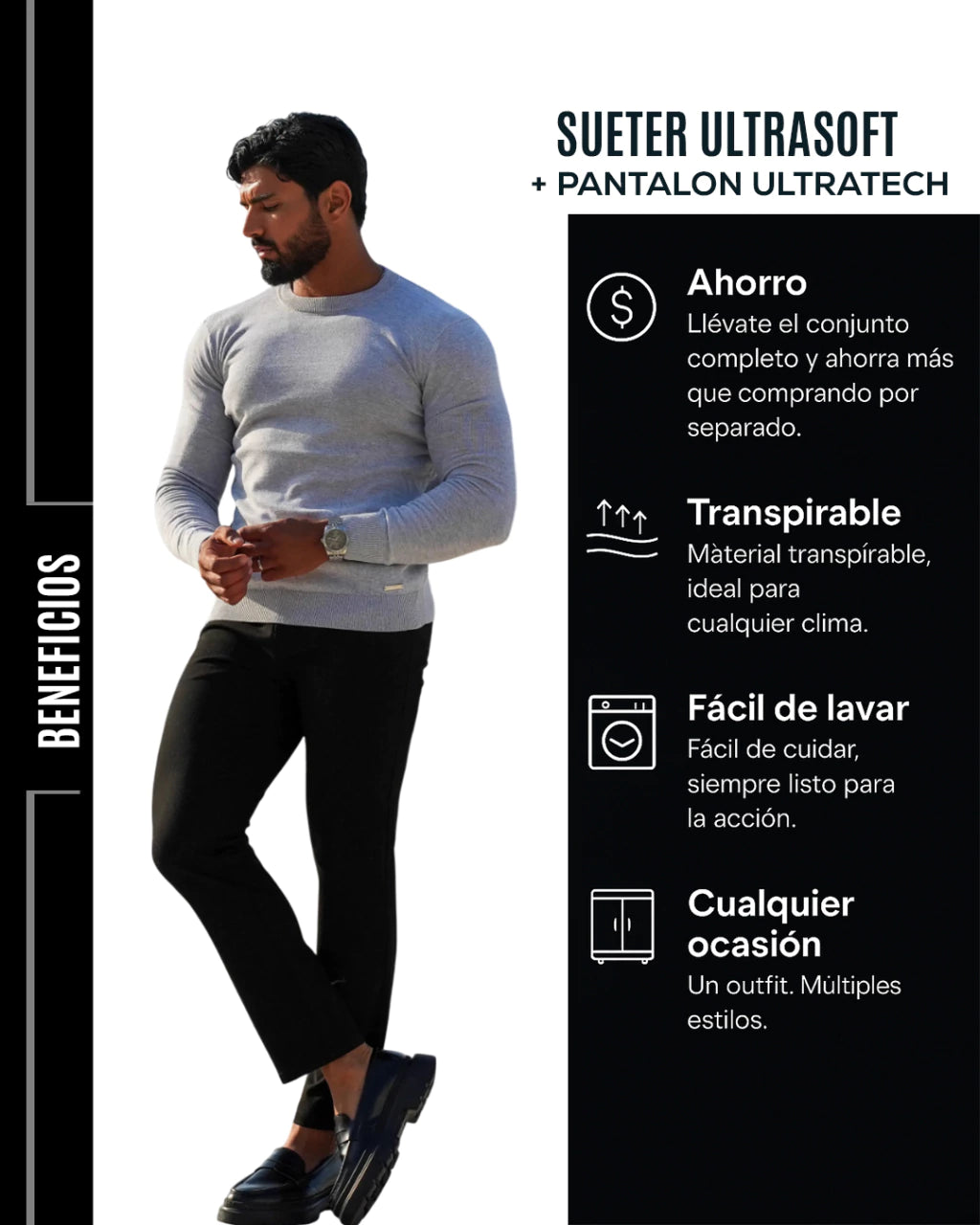 Sueter UltraSoft® + Pantalon UltraTech® (2X1)
